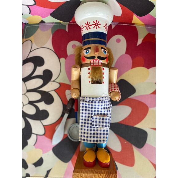Nutcracker Christmas Rare Modern Germany made Nutcracker Cook Chef - Picture 1 of 9